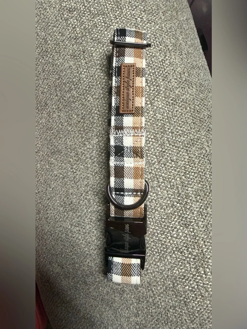 Unique Style Paws Buffalo Plaid Dog Collar | L/XL | NWOT | Adjustable